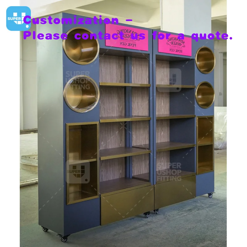 

custom.Custom Antique Whisky Shop Cellar Storage Wall Display Removable Wood Lockable Wine Cabinet Bar Living Room Fur