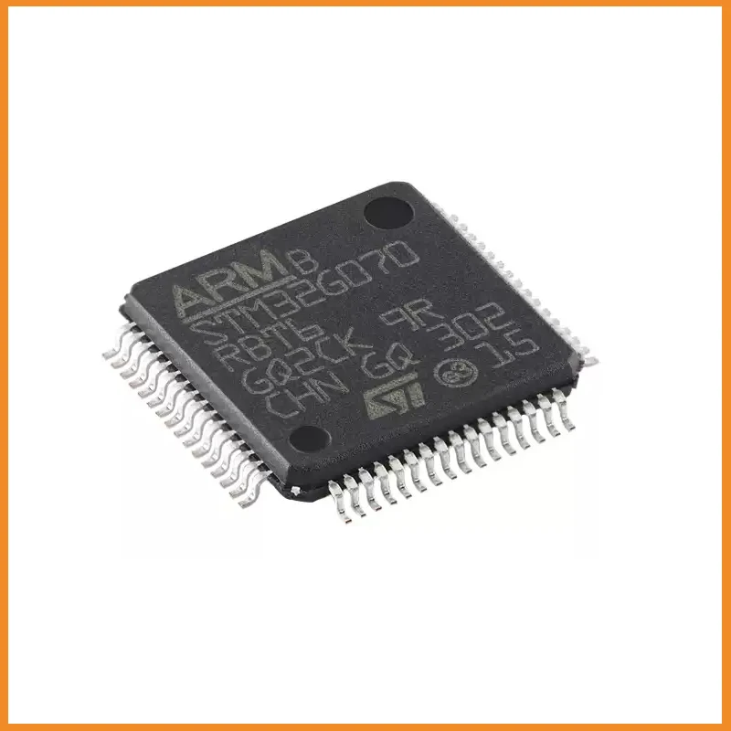 5Pcs/Lot  New Original STM32G070RBT6 STM32G070  Microcontroller IC 32-Bit Single-Core 64MHz 128KB (128K x 8) FLASH 64-LQFP