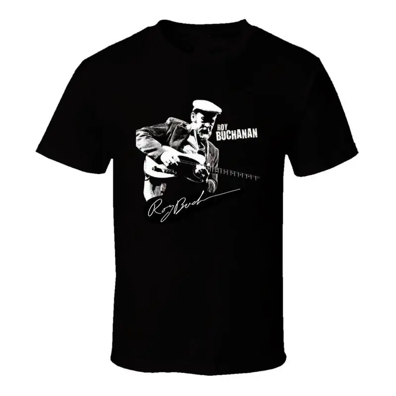 Vtg Roy Buchanan For Fans Cotton Black All Size T Shirt J458