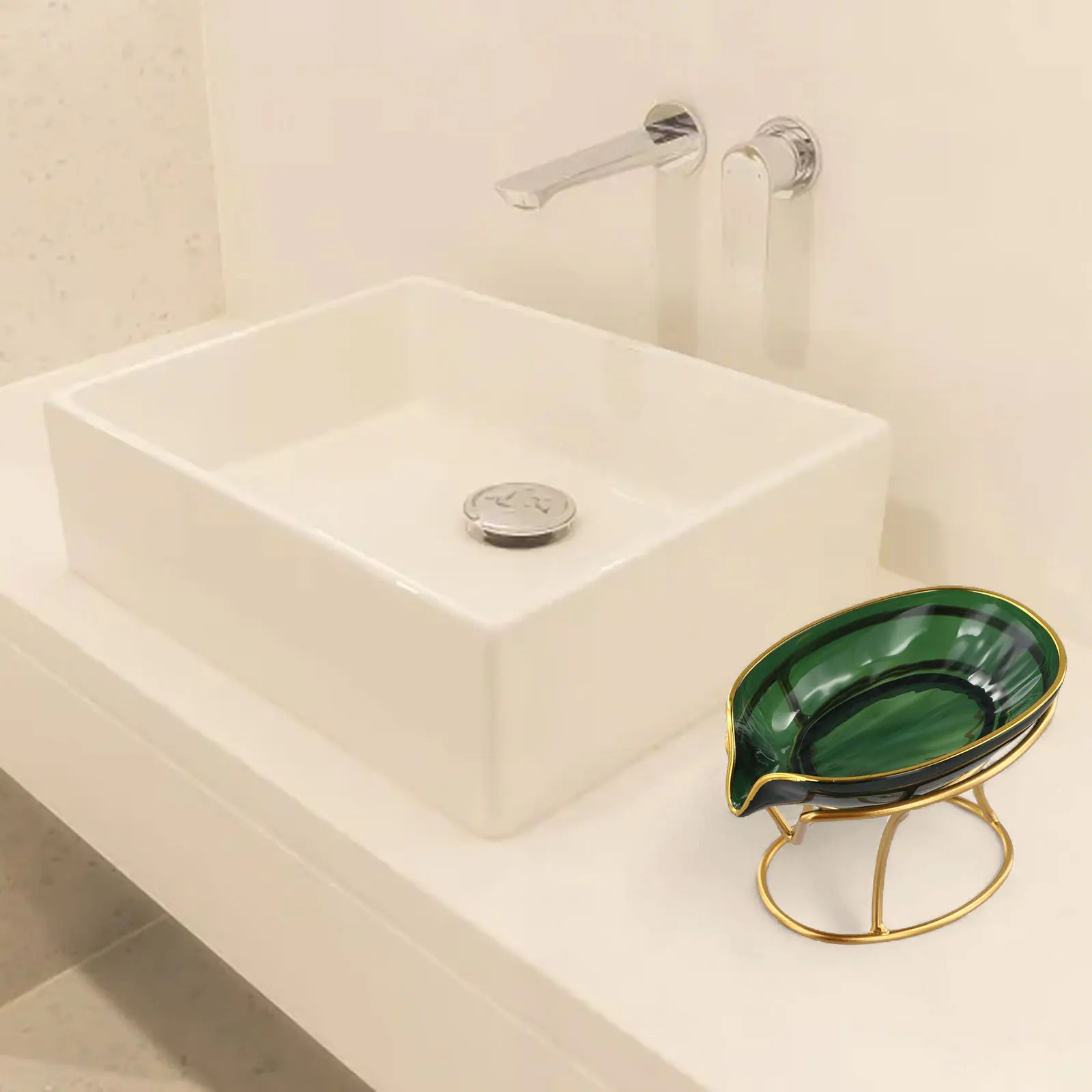 Kitchen Organization Self-Draining Soap Holder Organizer Environmentally Friendly Material Innovative Drainage Solution