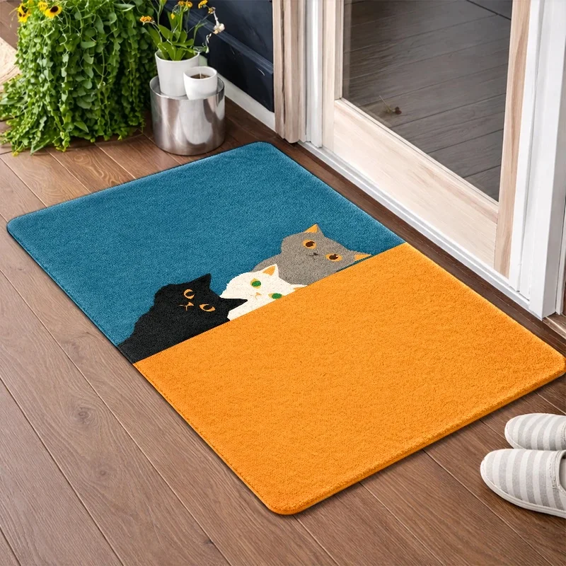 Brown Paw Print Area Rug Pet Lover Design Indoor Mat For Entryway Living Room Cute Animal Theme Decoration