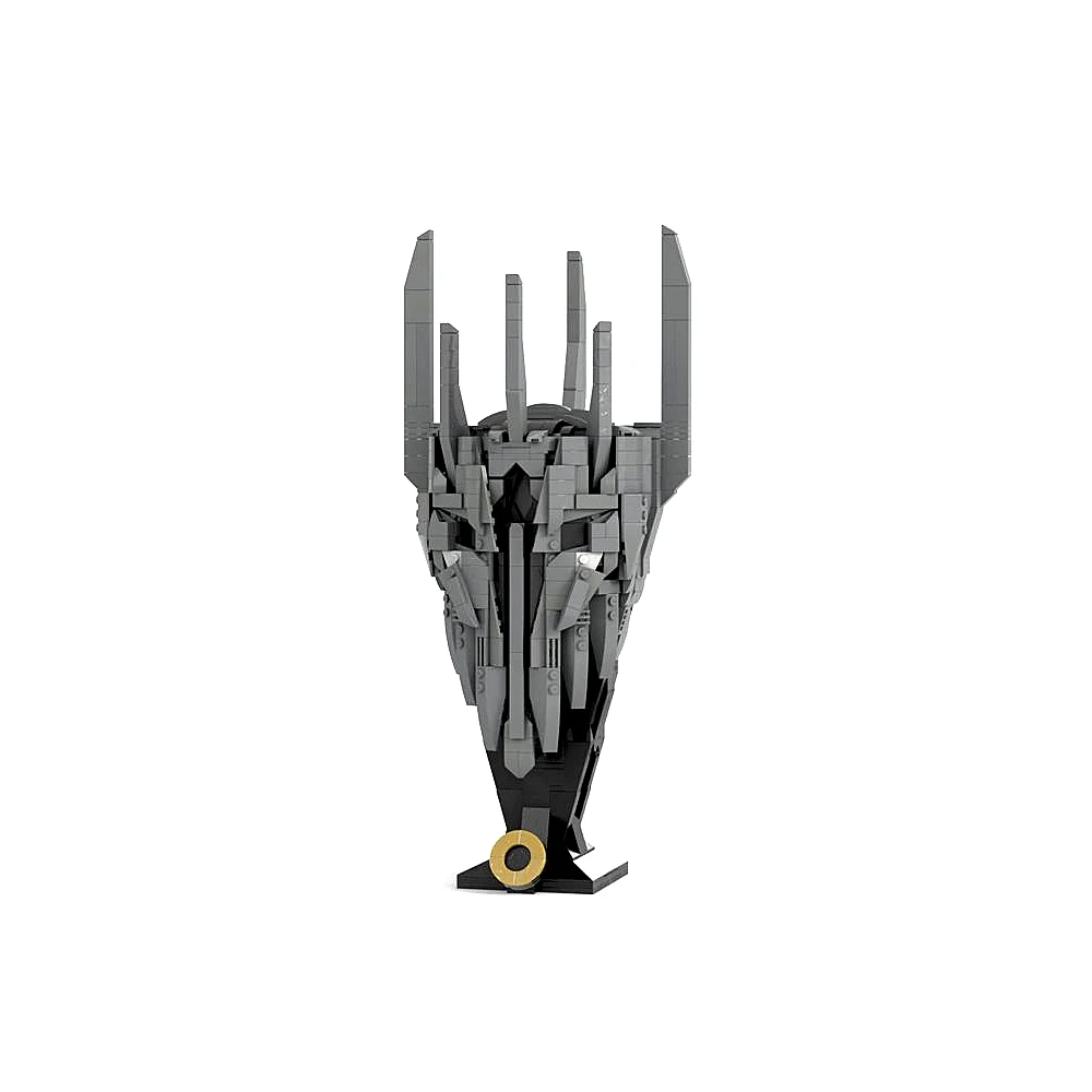 MOC Movie the Rings Sauron the Dark Lords Model klocków budowlanych LOTRS Saurons Helmets Bricks Assemble Collect Toy Children Gift