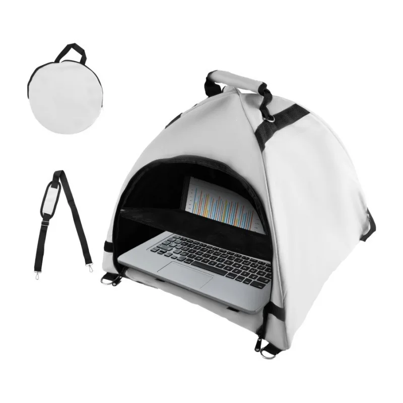 Laptop Bag Outdoor Laptop Sun Shade Portable Handbag Reflective Laptop Hood Anti Glare Desktop Display Decorative Ornament Craft