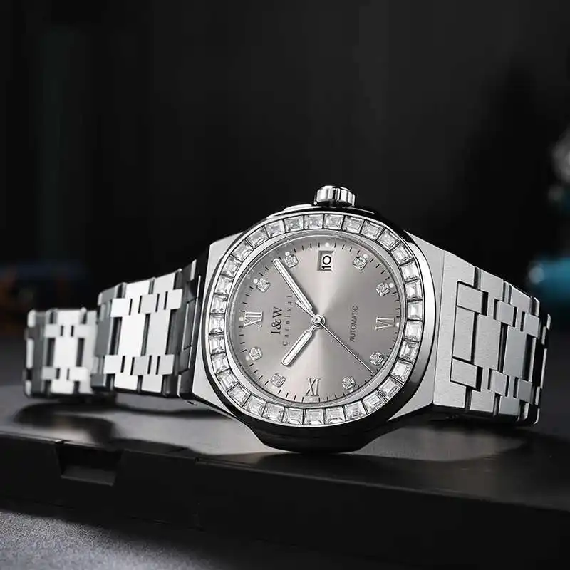 Relojes automáticos CARNIVAL Diamond para hombre, relojes de alta calidad con movimiento japonés NH36A, relojes para hombre con zafiro luminoso, Reloj resistente al agua 2026
