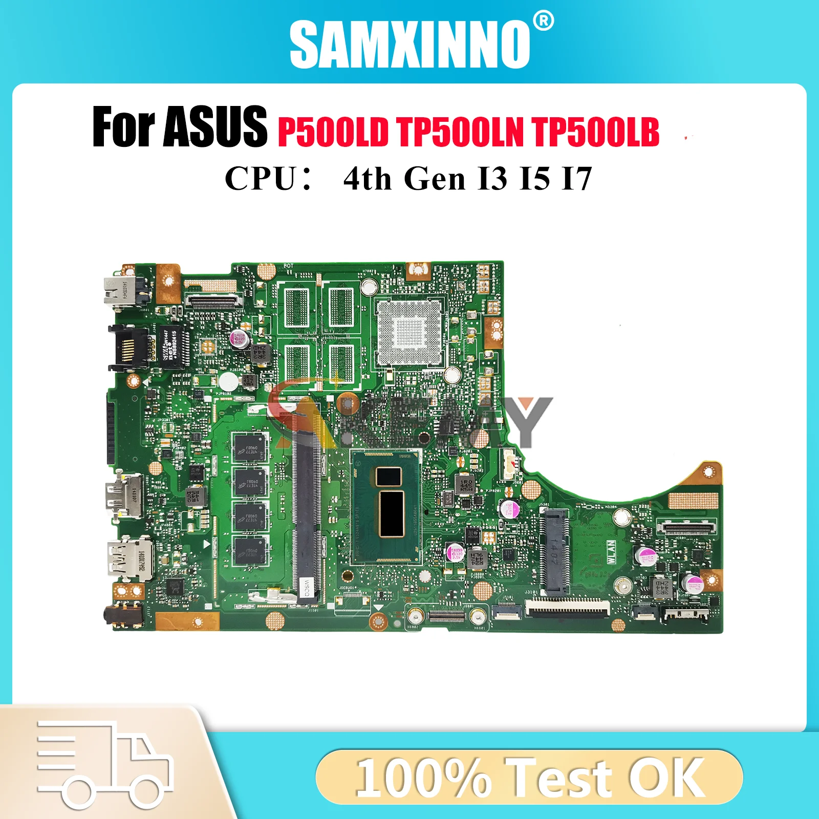 

Материнская плата TP500LA для ноутбука ASUS VivoBook Flip TP500LB TP500LD TP500L TP500LA TP500LN, материнская плата для ноутбука с процессором I3 I5 I7