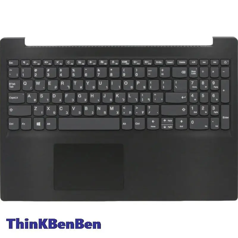 

HB Hebrew Israel Keyboard BK IMR Upper Case Palmrest Shell Cover For Lenovo S145 V15 15 IKB API IIL IWL AST IGM ADA 5CB0S16862