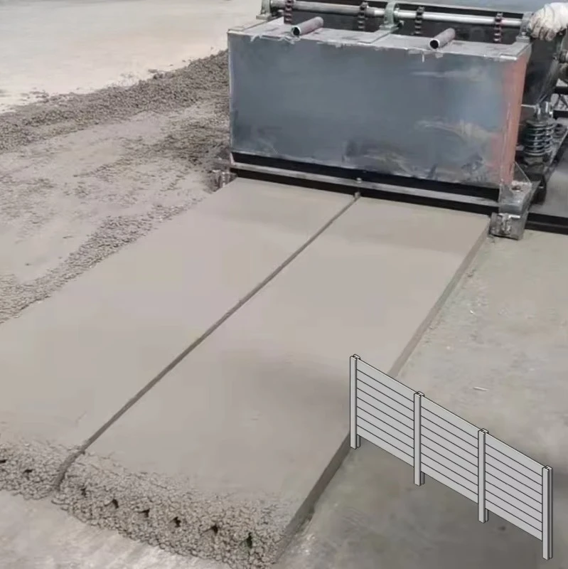 TWT 80*500*2 Gearbox Semi-Automatic High Strength Prefabricated Cement Fence Machine for Precast Boundary Wall Plant