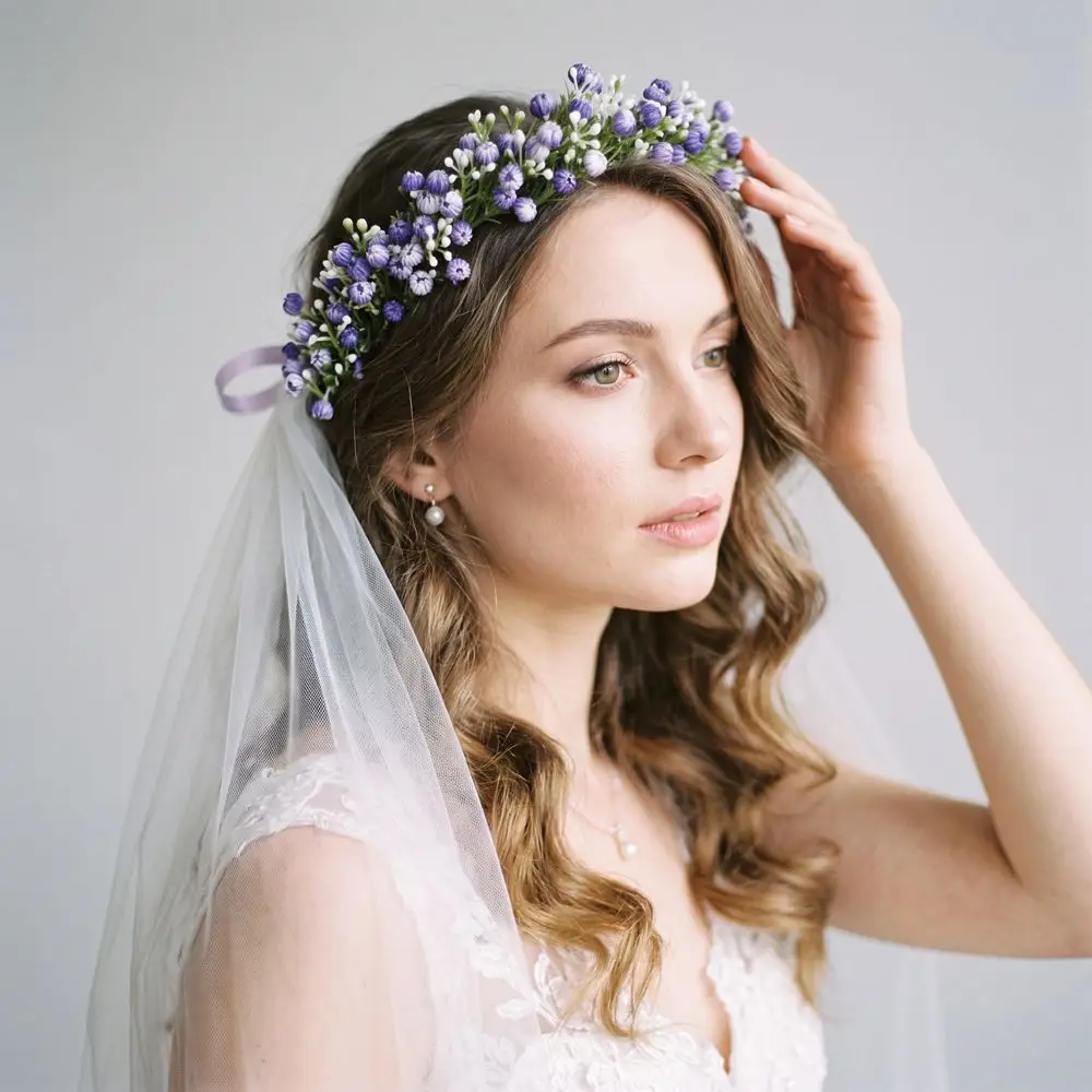 Simulated Flower Floral Headband Korean Style Boho Style Flower Crown Hair Accessories Hairband Bridal Wreaths Seaside Vacation
