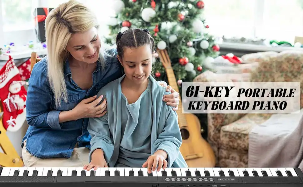 بيانو قابل للطي 61 مفتاحًا لوحة مفاتيح محمولة بيانو 1000 نغمة 150 أغنية تجريبية قابلة للطي لوحة مفاتيح إلكترونية بيانو أسود قابل للطي