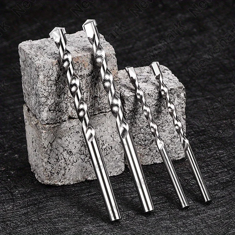 

Alloy Impact Straight Shank Construction Drill Bits Set Multi Functional For Concrete Wall Cement Brick Drilling