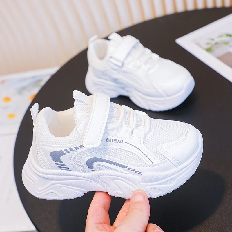 Leichte Kinder-Sneaker Atmungsaktives Mesh für Jungen Schule Freizeit Laufschuhe Rutschfeste Sport-Kinderschuhe Mädchen Laufschuhe – Detail 5