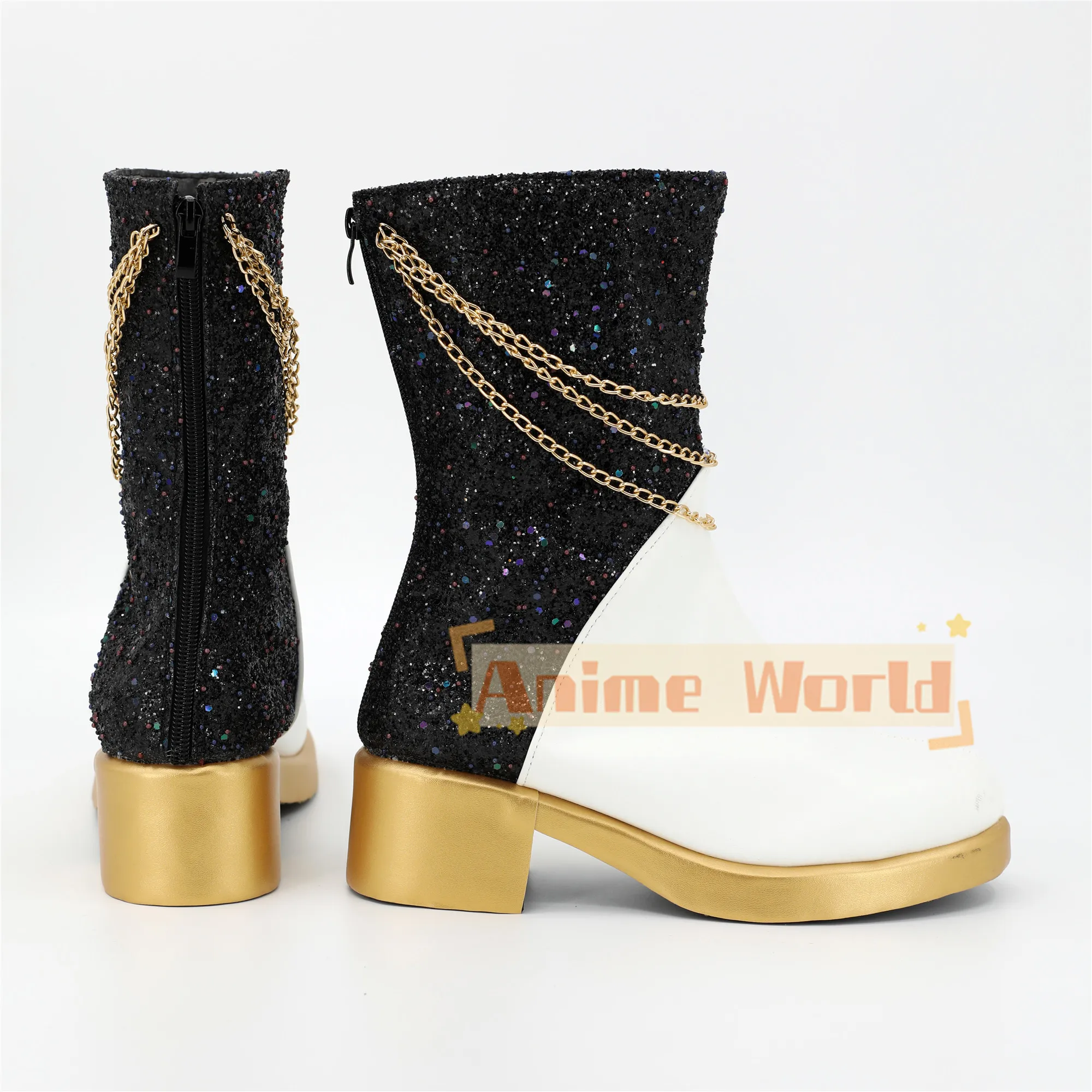 เด็กชายเด็กหญิงอะนิเมะเคป๊อปคอสเพลย์นักล่าปีศาจมิระคอสเพลย์รองเท้าบูท PU รองเท้าฮาโลวีนคอสเพลย์อุปกรณ์ประกอบฉากสั่งทำพิเศษ