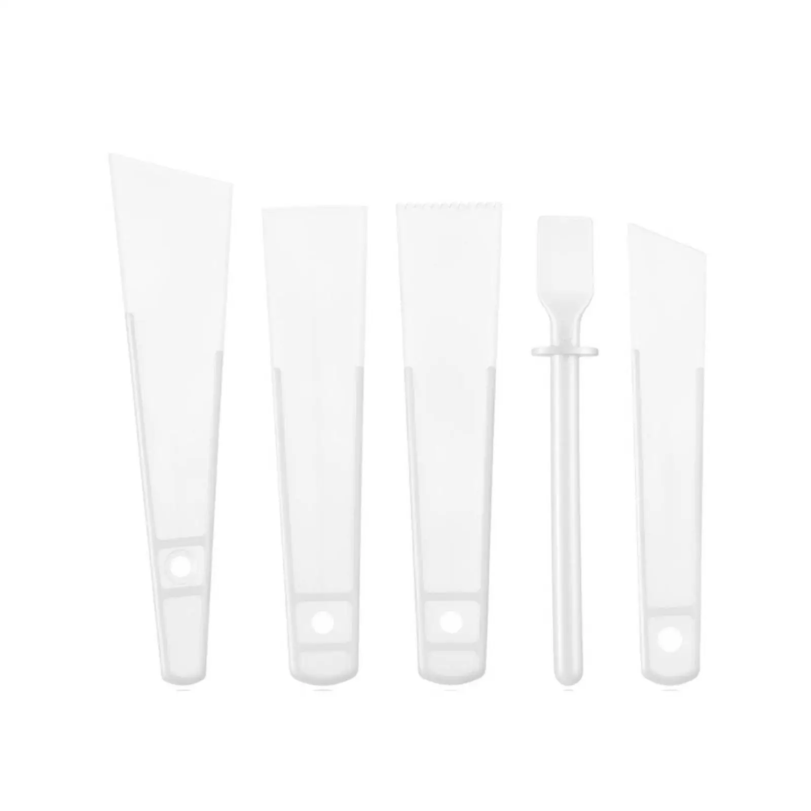 Adhesive Applicator Plastic Set of 5 Reusable Glue Spreaders Craft Tool Kit for DIY Paper Leather