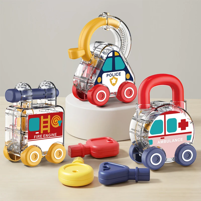 Kids' Learning Locks With Keys Educational Numbers Matching & Counting Car Toys Teaching Aids Toys Games Motessories Toys Gifts