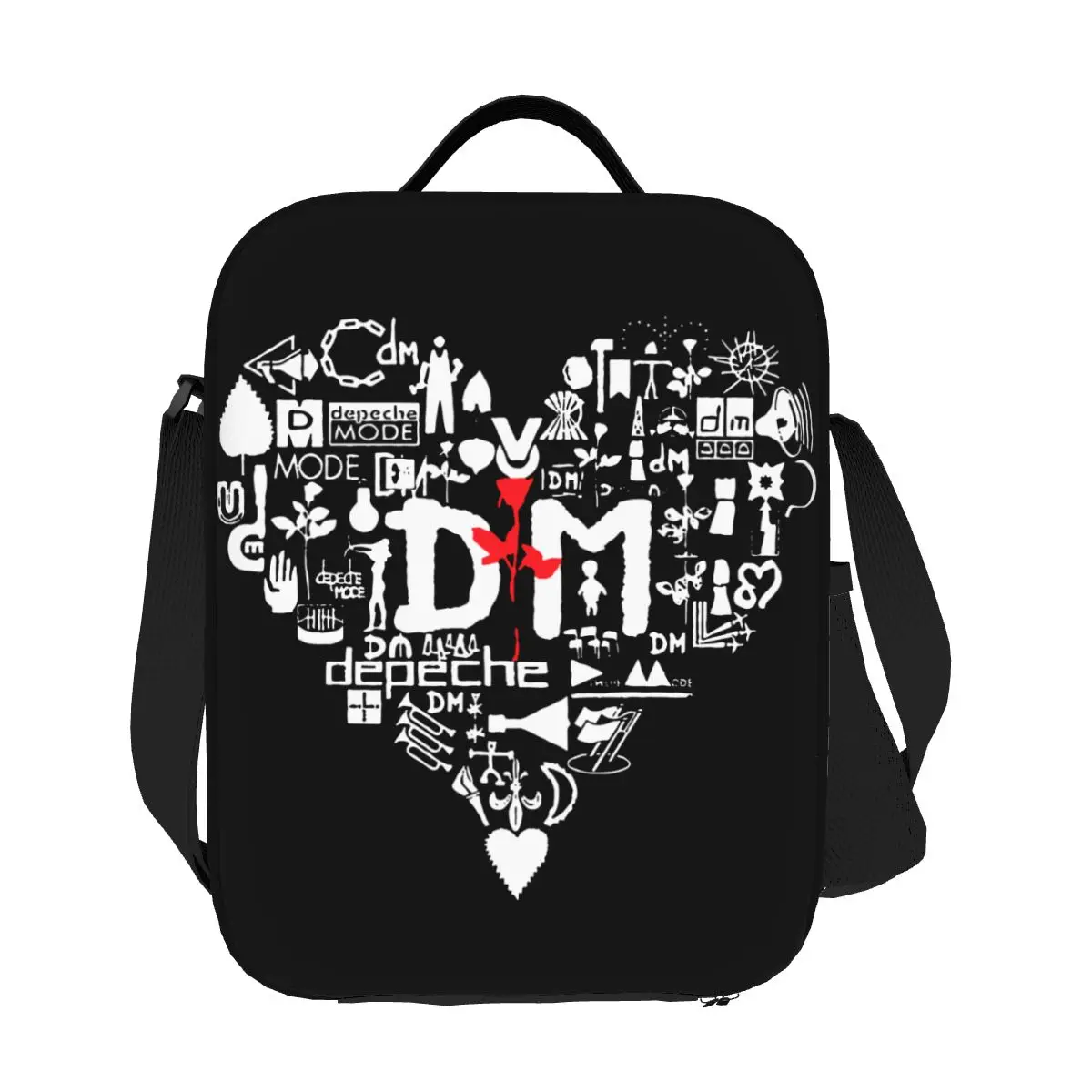 

Custom Heavy Metal Rock Band Depeche Cool Mode Insulated Lunch Bag for Outdoor Picnic Leakproof Cooler Thermal Lunch Box Women