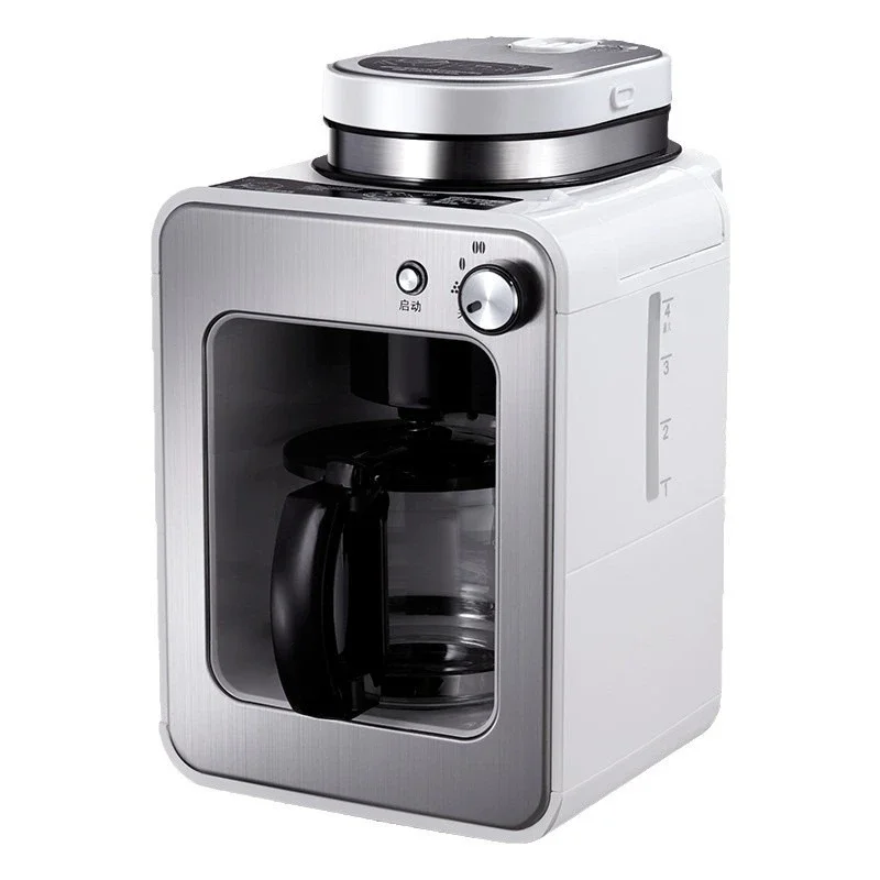 Freshly ground coffee machine, household automatic all-in-one machine, American small electric grinding dual-purpose