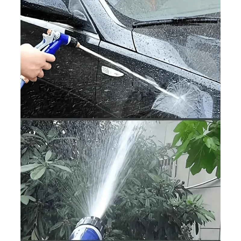 High Pressure Water Spray Gun Metal Nozzle Car Wash Gun Adjustable Jet Nozzle for Garden Lawn Cleaning