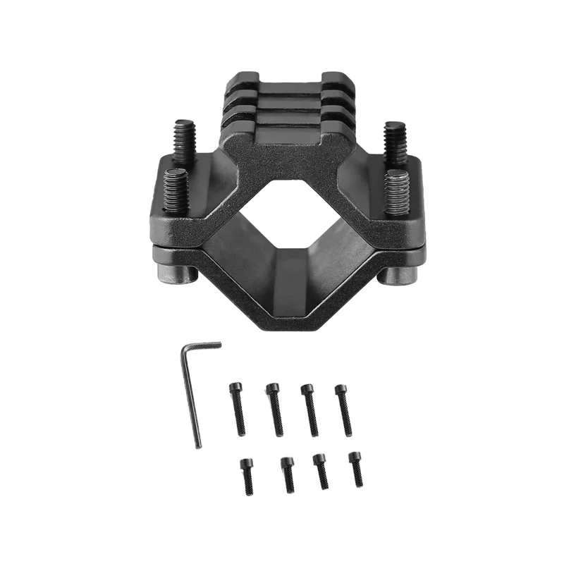 Supporto universale per cannocchiale a barilotto, adattatore per binario convertitore Picatinny a 3 slot, per montaggio su torcia laser, caccia, accessori per pistole giocattolo