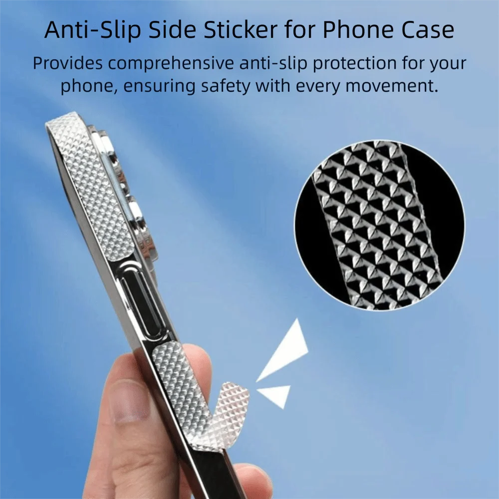 Diamond Pattern Anti-Slip Sticker Transparent Tape Invisible Design Phone Case Sticker Sweatproof Grip Side Protection view 3