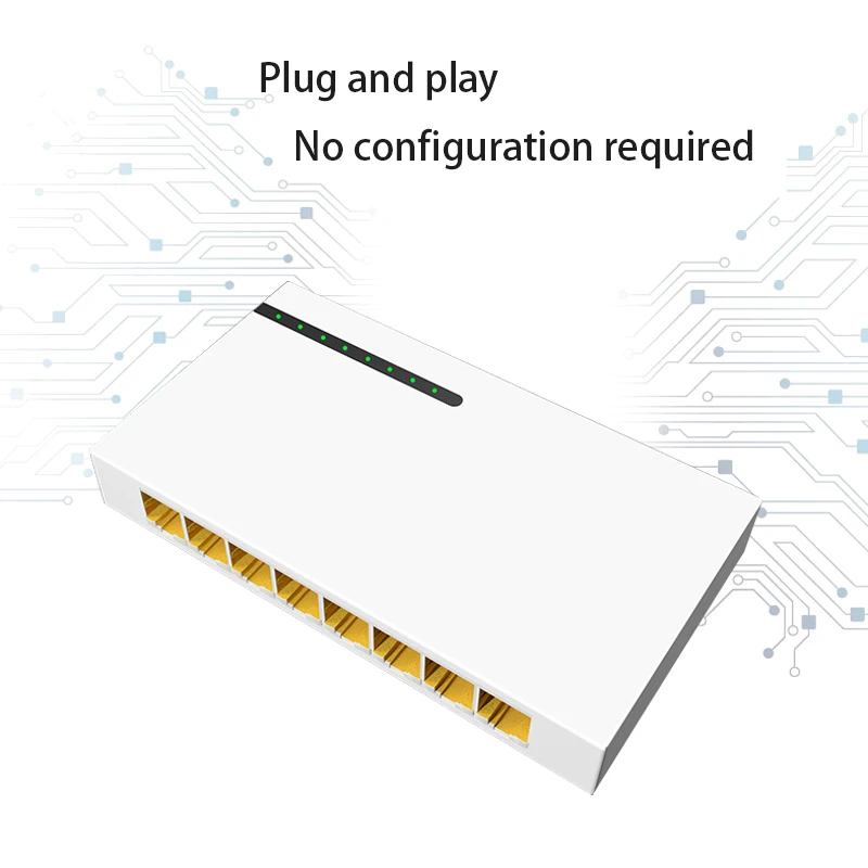 8 포트 네트워크 스위치 RJ-45 LAN 어댑터 인터넷 분배기 이더넷 스마트 스위처 RJ45 허브 게임 기가비트 스위치 네트워크 어댑터