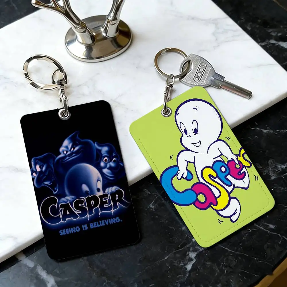 

C-Casper the F-Friendly Ghost Модельер Персонализированный держатель для удостоверений личности Забавный
