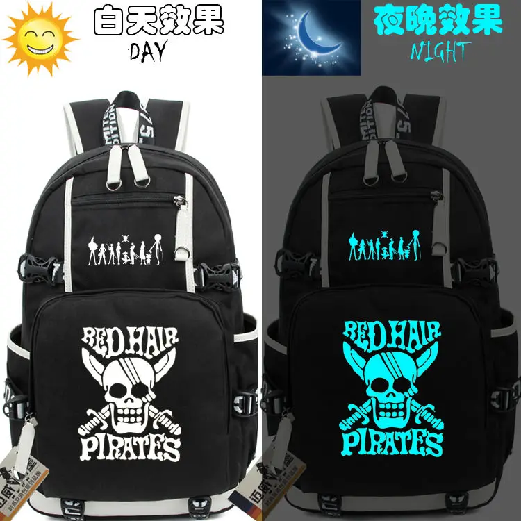 One Piece Luffy Sauron Joe Baro's New Luminous Schoolbag Animation Surrounding Men and Women Junior High School Student Backpack