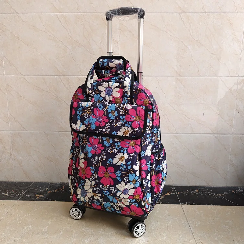 Universal wheel, pull rod, backpack, folding bag, long and short distance travel bag, waterproof pull rod bag, mounting case