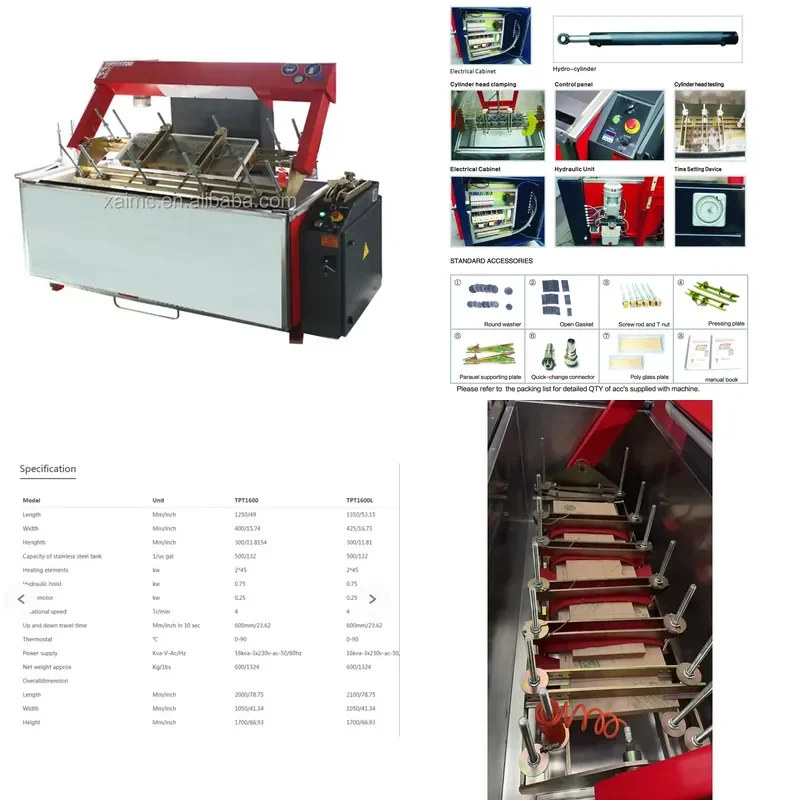 HCY Quick and Easy Clamping Pressure TesterTPT1600 TPT 1600L TPT1700XL for Engine Cylinder Reconditioning Pressure Tester