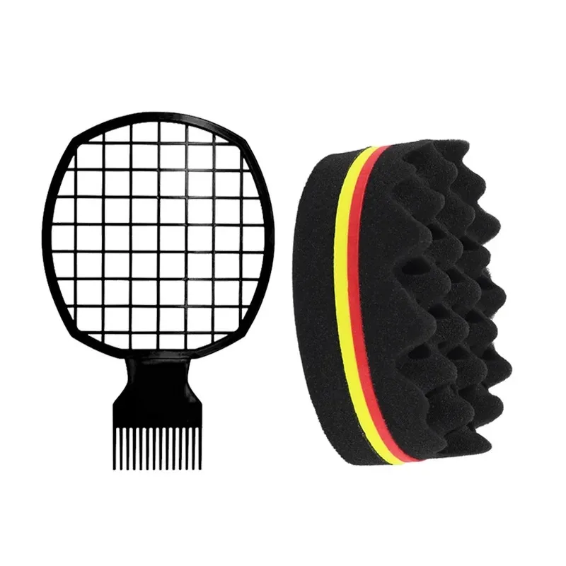 Magisches Twisted-Hairstyle-Schwamm-Set, Lockenbürsten für Männer und Frauen, Afrikanische Lockenbürsten, Styling-Tools – Detail 11