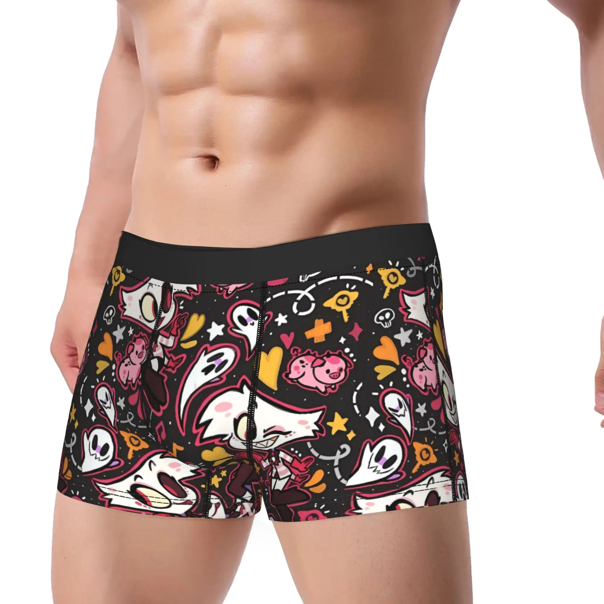 

Hazbin Hotels Underwear Man Shorts Briefs Funny Trunk Quality Printed Oversize Underpants