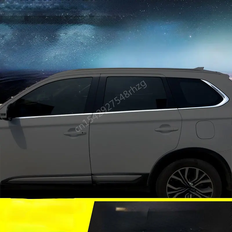 

Для Mitsubishi Outlander 2013-2020, Стайлинг автомобиля, полоски из нержавеющей стали, отделка окон автомобиля, декоративные аксессуары, Стайлинг автомобиля