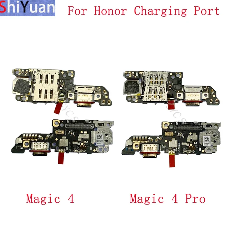 USB Charging Port Connector Board Flex Cable For Honor Magic 4 Pro Charging Connector with Sim Card Reader
