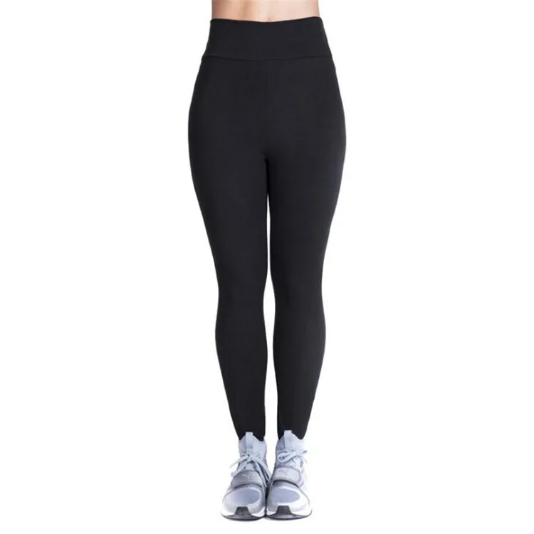 

Tight Fit Yoga Pants Milk Silk Pure Color High Waist Elastic Ladies Boting Pants Thin Nine Point Long Summer Season