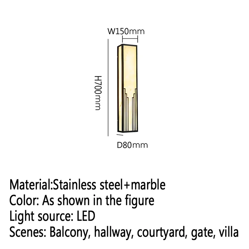 RONIN-Contemporânea LED Lâmpadas de Parede Externa, Simplicidade Elétrica, Impermeável, Varanda, Corredor, Pátio, Villa, Portão, Hotel