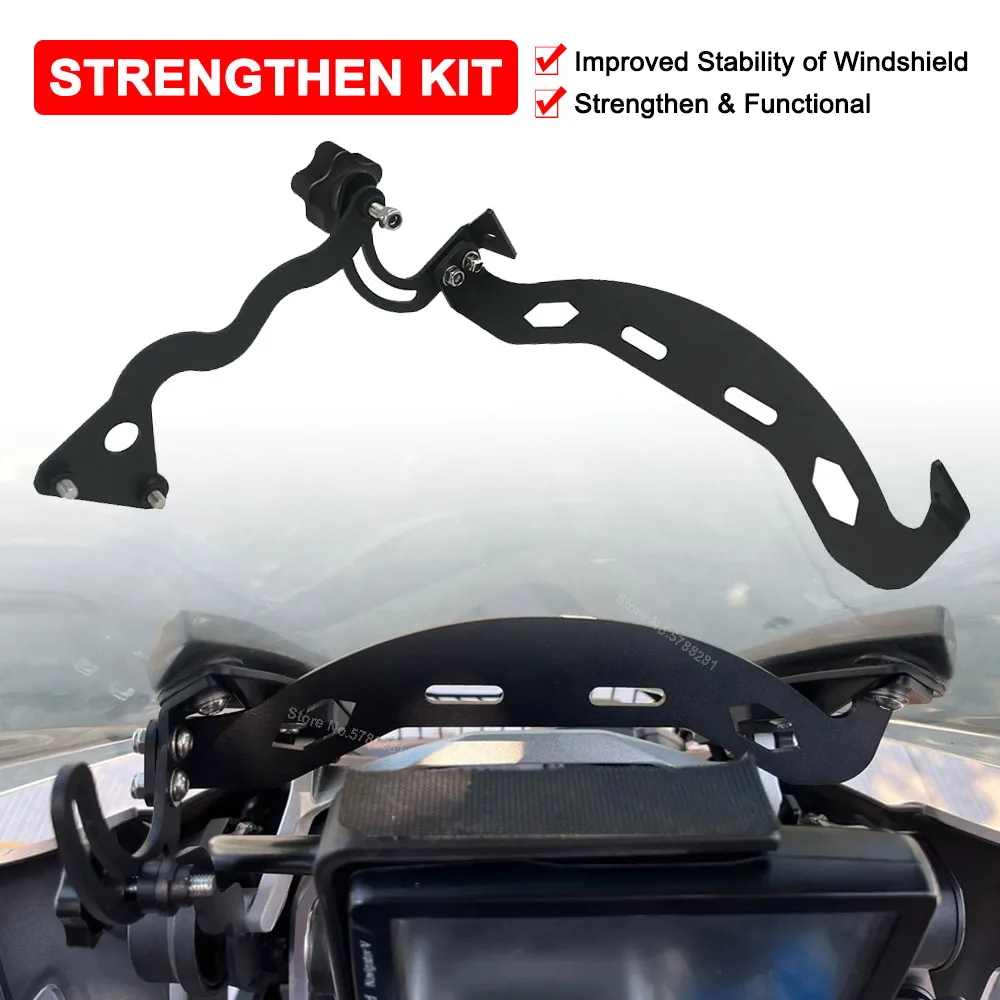 R1200GS Strengthen Windshield Mount Bracket Kit For BMW R1250GS Adventure GS R1200 R1250 2014-2023 Motorcycle Windscreen Holder