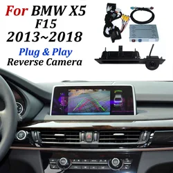 No Coding Parking System For BMW X5 F15 2013~2018 Original Screen / Plug & Play Car Rear View Reverse Camera & Video Interface