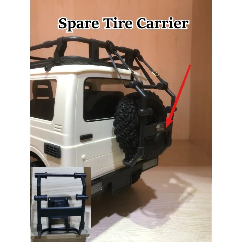RC Off Road Model Car Upgrade Part Spare Tire Carrier custom size Rear Wheel Holder for WPL C74 1/10 Rock Crawler RC Accessory