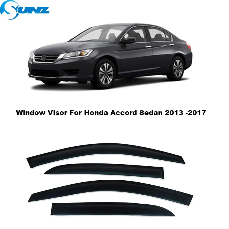 

4pcs Side Window Deflectors For Honda Accord Sedan 9th Gen 2013 2014 2015 2016 2017 Car Window Visor Rain Guard Vent Sun Shade