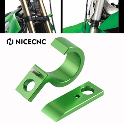 NICECNC Front Brake Line Hose Cable Clamp Guide For Kawasaki KX250F 17-19 KX450F 17-18  KX450 19-21 KX 250F 450F 450 KXF 250