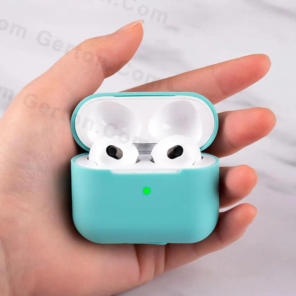 Funda de silicona suave para Airpods 3, funda protectora para auriculares inalámbricos, carcasa para Apple airpods 3 generación, 2021