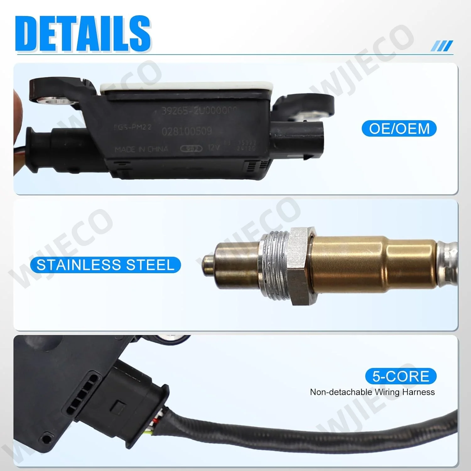 39265-3A800 Novo sensor de partículas PM de alta qualidade 392653A800 para Hyundai Kia 0281006863 0281006864 Sensor PM