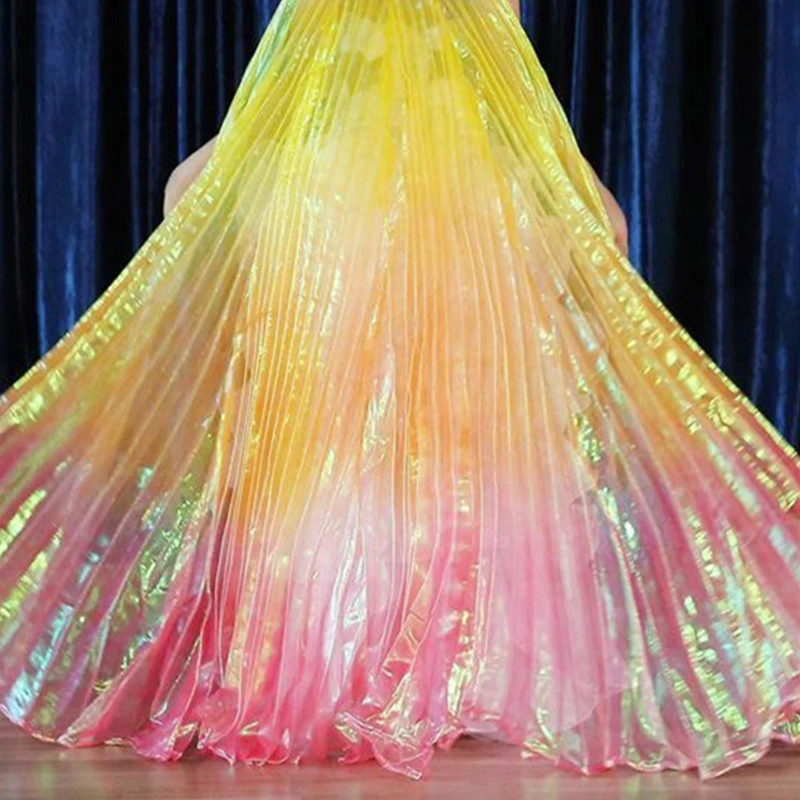 150cm*100cm Colorful Laser Tulle Fabric Organza Glass Yarn Transparent Fluorescent Yarn Silk Chiffon Sewing Mesh Cloth