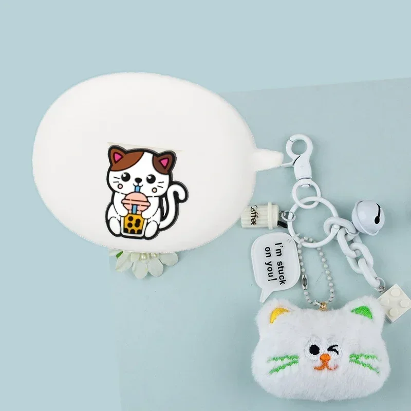 For JBL LIVE FREE NC/NC2 / FREE II/ UA Streak/ QUANTUM/ ENDURANCE RACE Case cute cat Silicone Wireless Bluetooth Earphones Cover