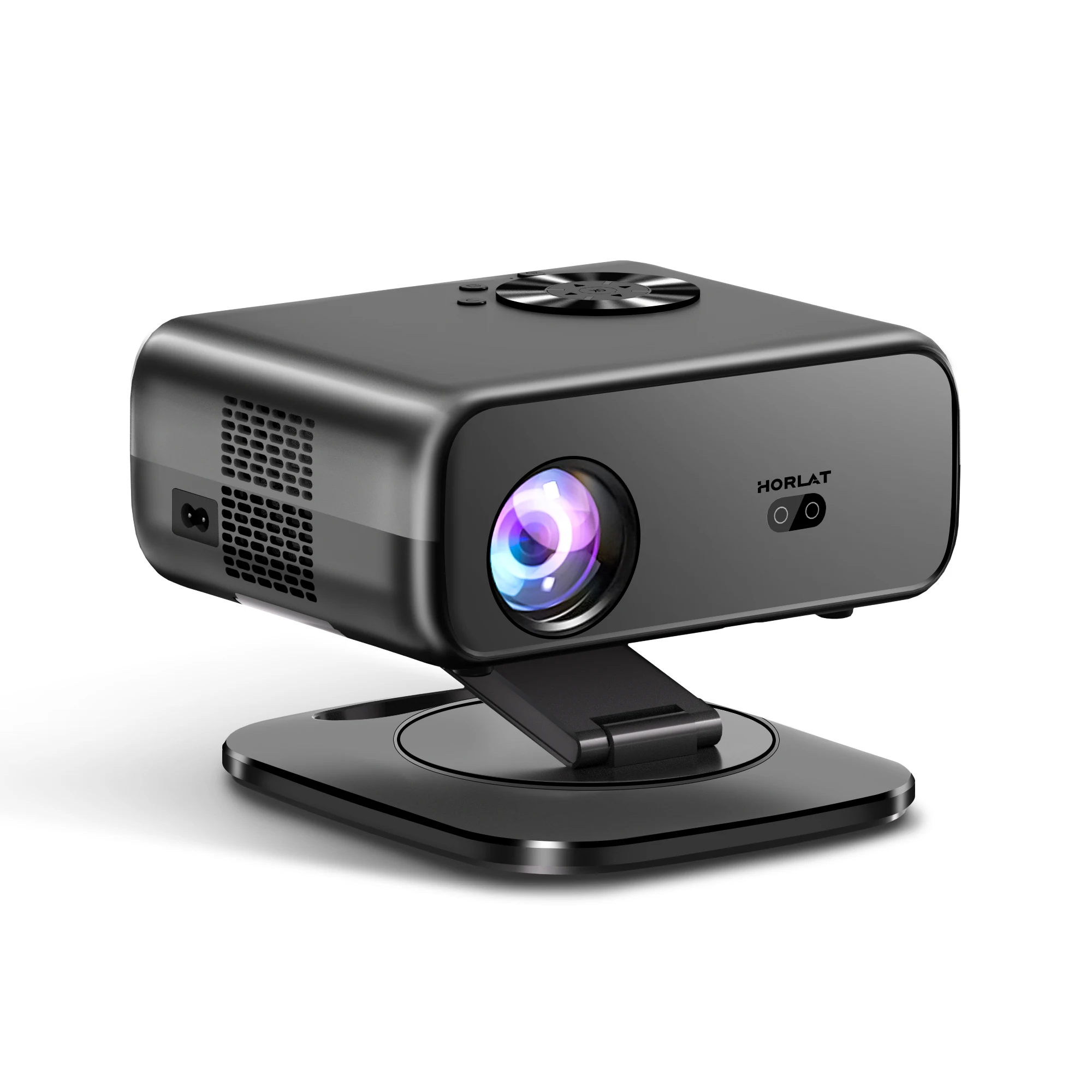 HORLAT Portable Proyector M4 800Ansi Lumens Mini Projector 4K Decode Auto Keystone Full HD 1080P 3D Home Theater WiFi6