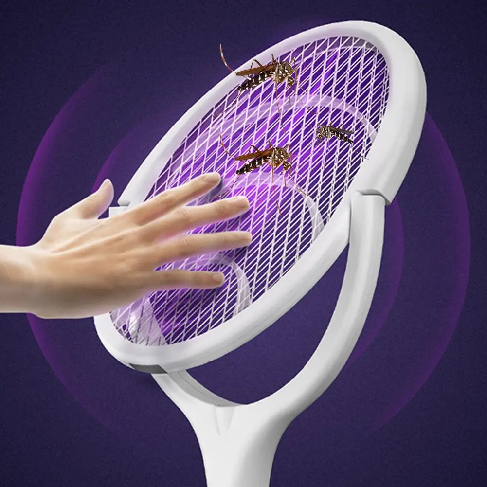 

3500v 6in1 Mosquito Killer Lamp Multifunctional Angle Usb Fly Adjustable Electric Rechargeable Swatter Bug Zapper R6y2