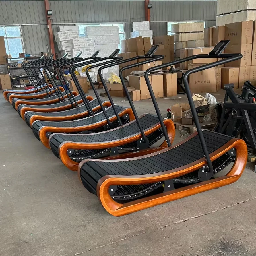 

Высококачественная кардио-машина без привода, изогнутая беговая дорожка с воздушным бегуном