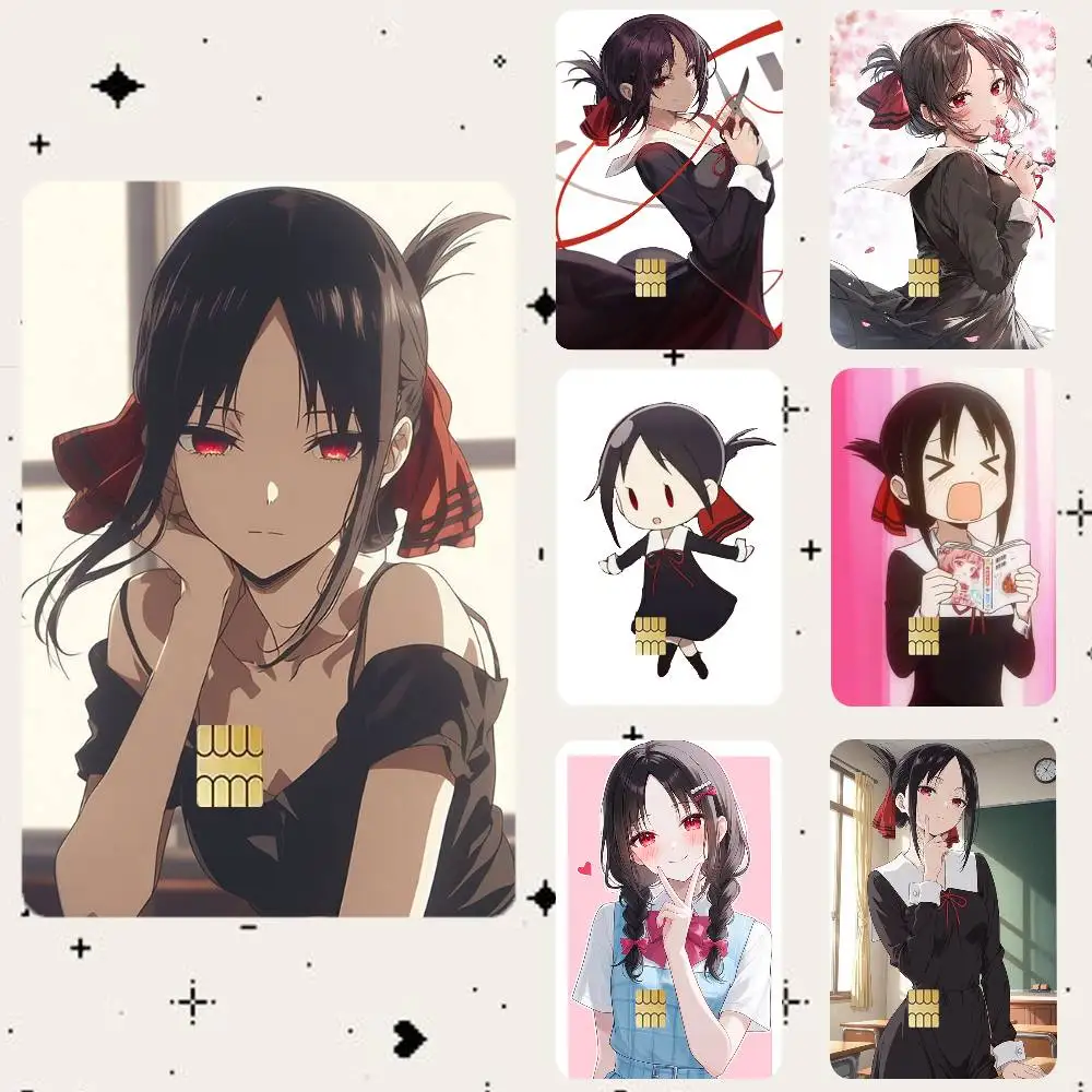 Kaguya Shinomiya HD Waterproof Card Skins Protective Stickers for Credit Bank Game Cards