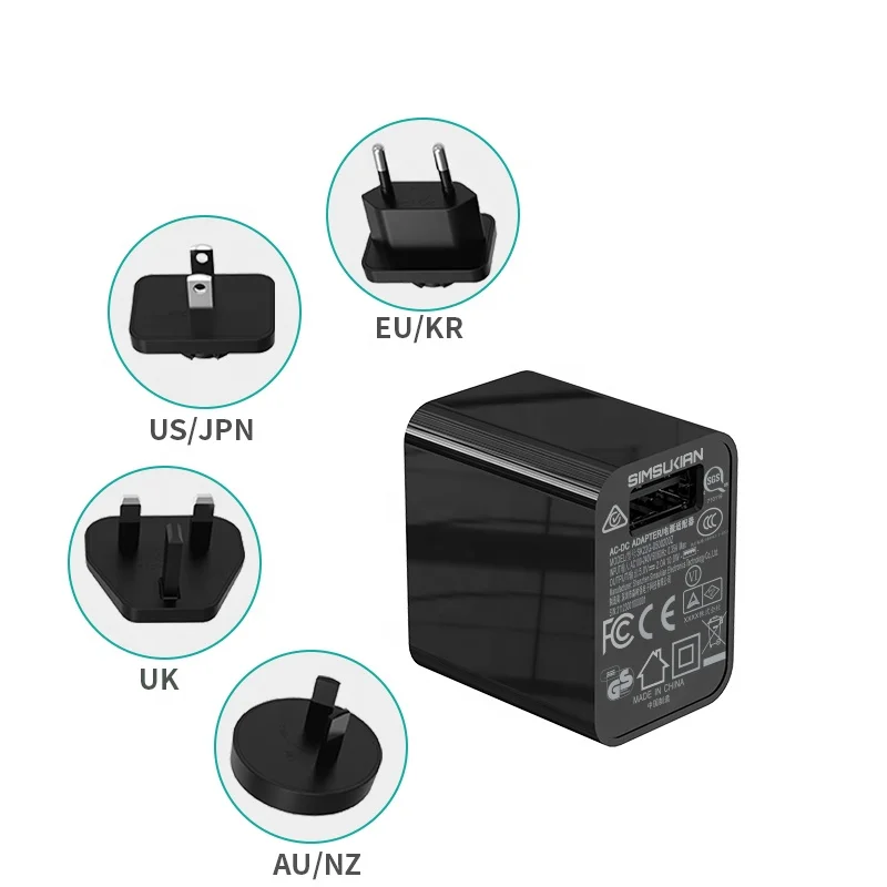 Travel Adapter Worldwide All in One Universal 5v 2.4a Usb Wall Phone 2.5a Power Supply 1a Dc 2a Portable Interchangeable Charger