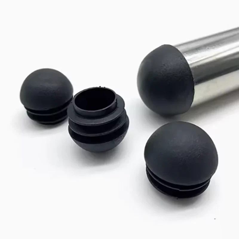 4-50Pc Half Round Screw Furniture Table Foot Tip Chairs Legs Pad Protector Cover Caps Pipe Plug Lid Tube Hole Protection End Cap