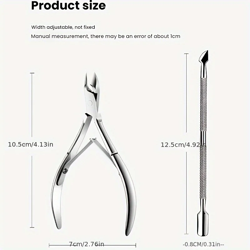 3 قطعة الفولاذ المقاوم للصدأ مسمار أداة مجموعة مقص الجلد الميت تقشير البشرة الكالس التشذيب مسمار المقص الصلب مخروط ملف الأظافر مجموعة #4